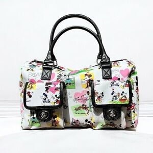 🌻Disney Mickey & Minnie Mouse Collage Handbag Purse | EXCELLENT Condition!!